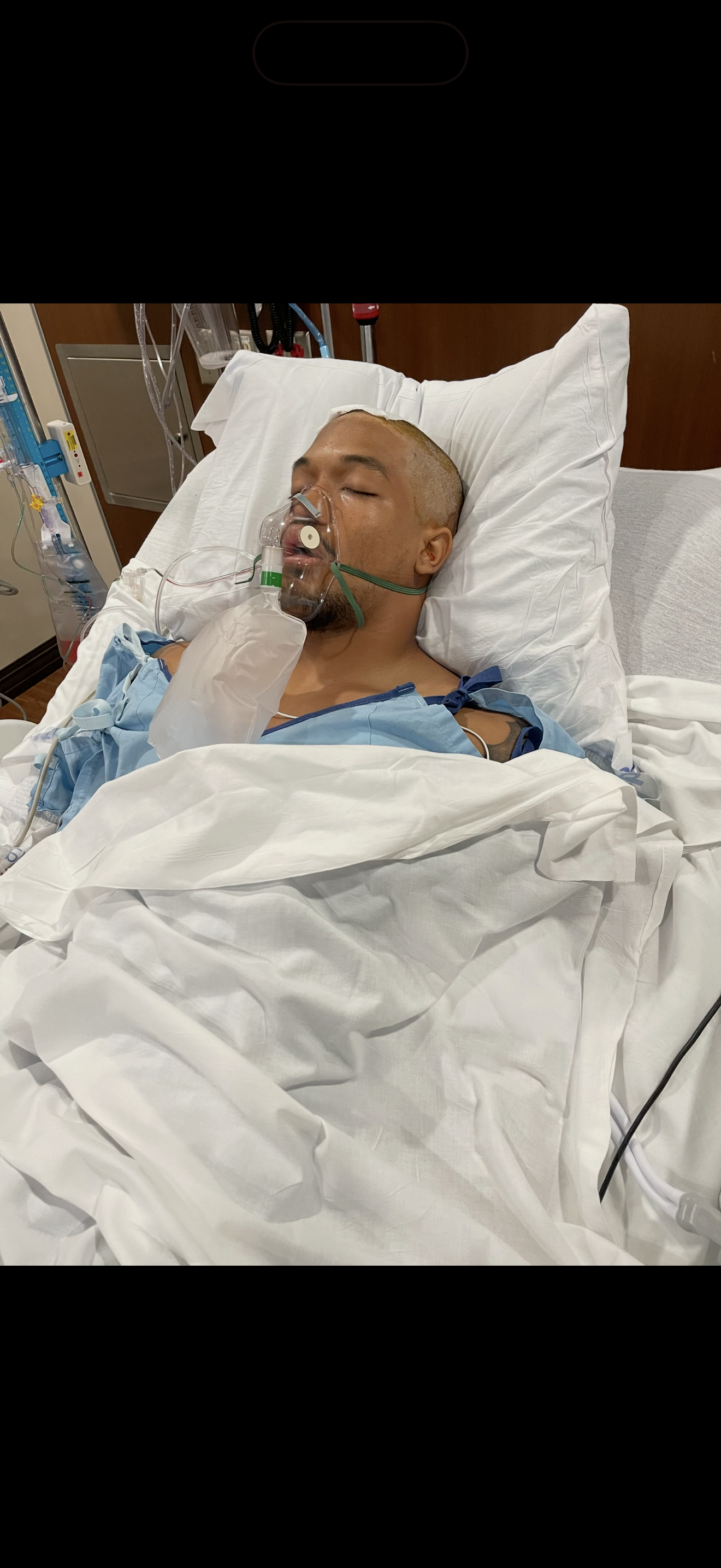Gregory Brooks Jr. after his battle — the warrior